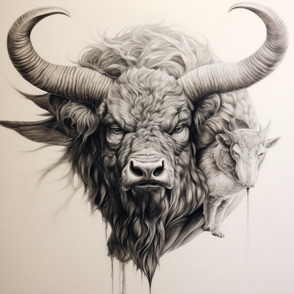 Bull Eagle Merger Perspective Portrait