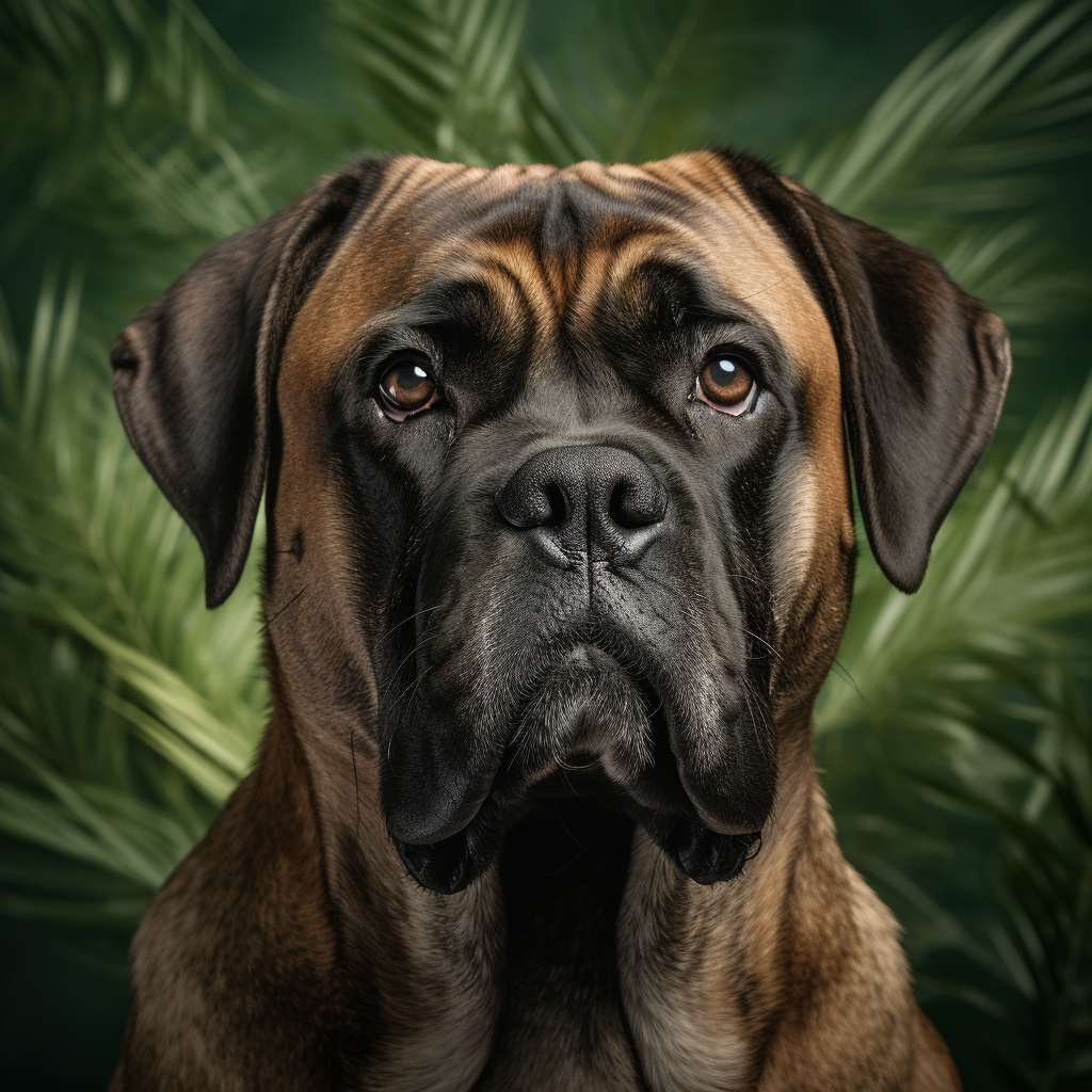 Close-up of Bull Mastiff's Face