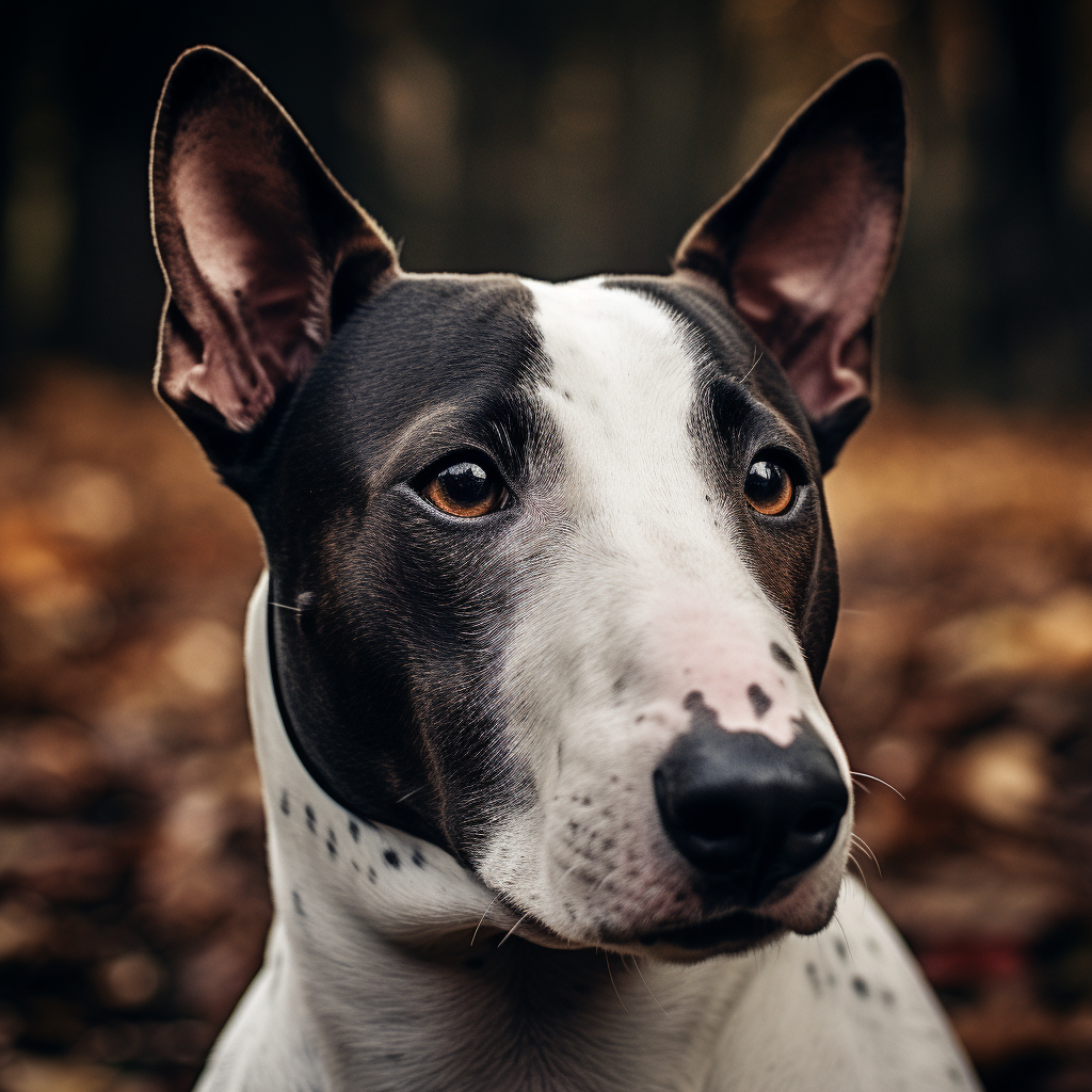 Adorable Bull Terrier portrait