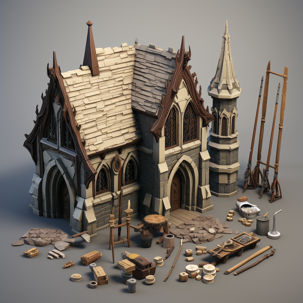 Sticks and Bricks Cathedral Construction