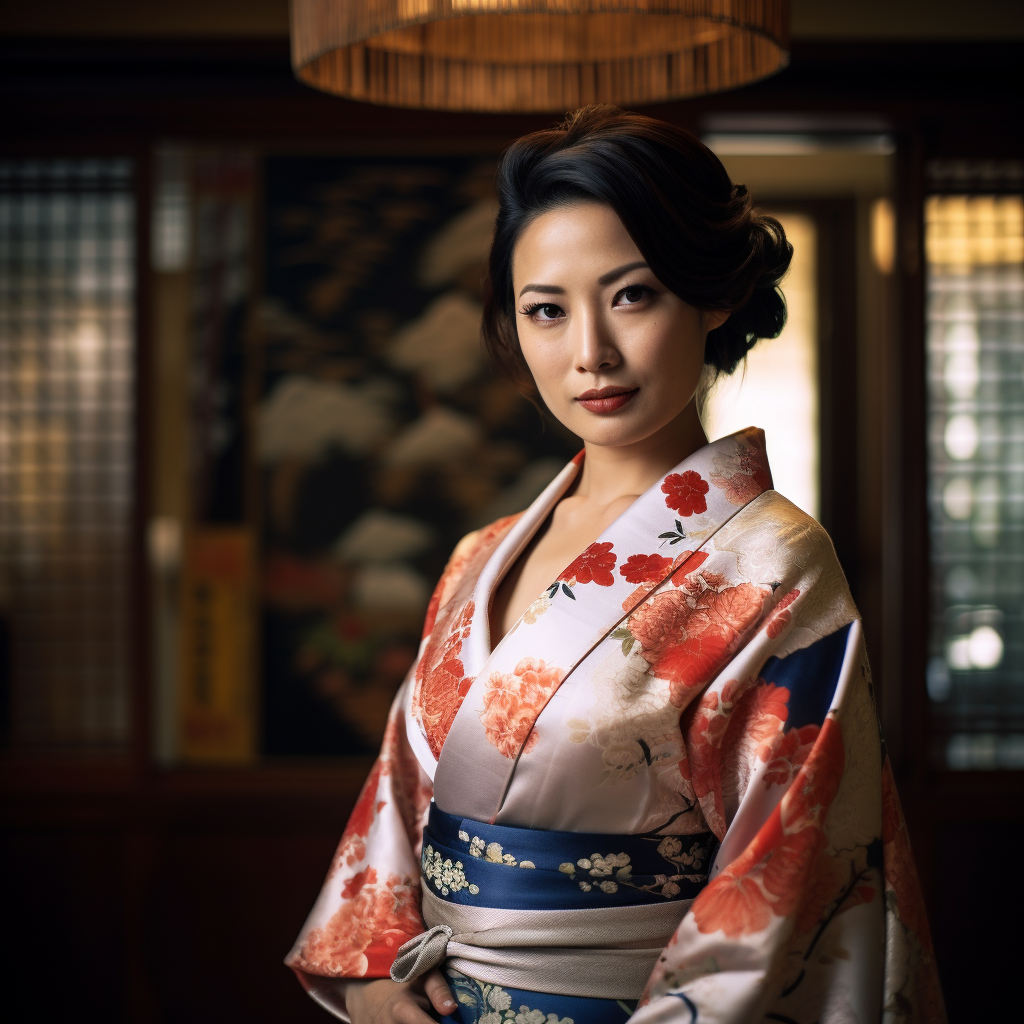 Hot Japanese Woman in Kimono