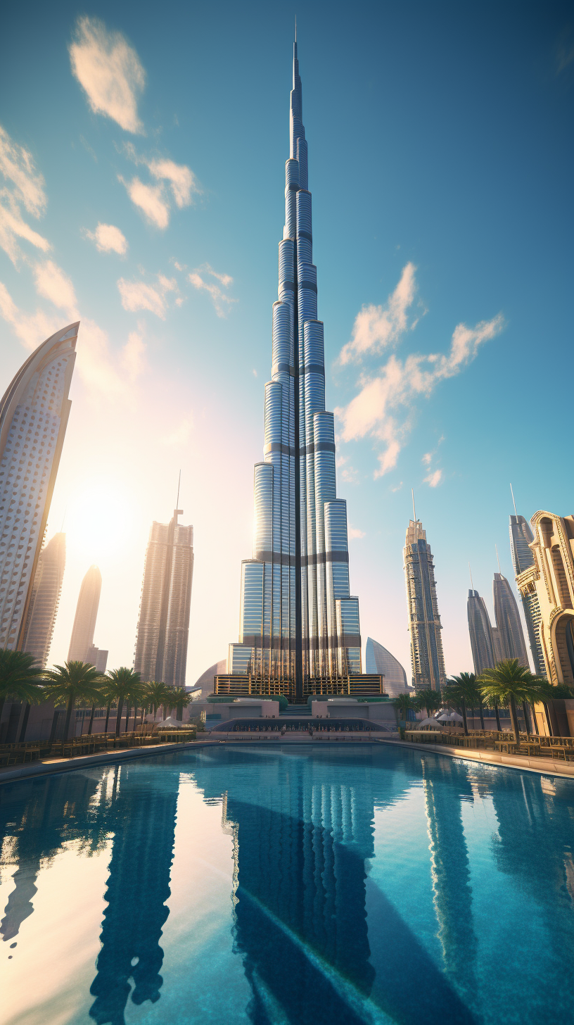 Stunning Burj Khalifa in 8k