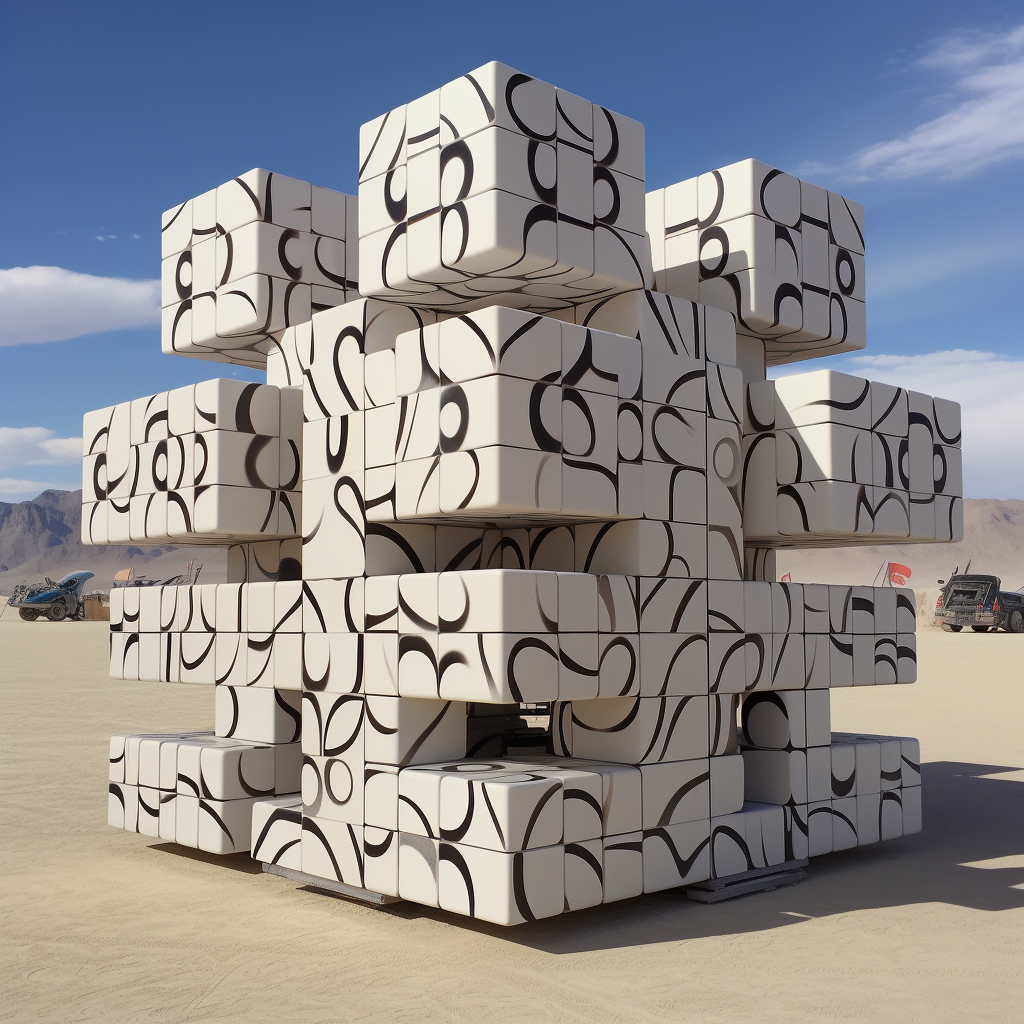 Colorful Burning Man Art Car Puzzle