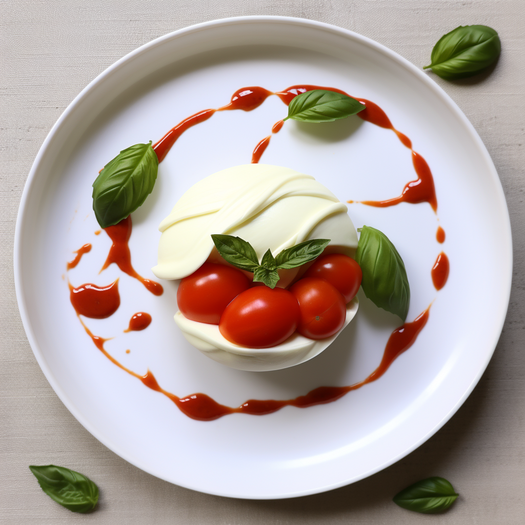 Savory Burrata Cheese Tomato Art