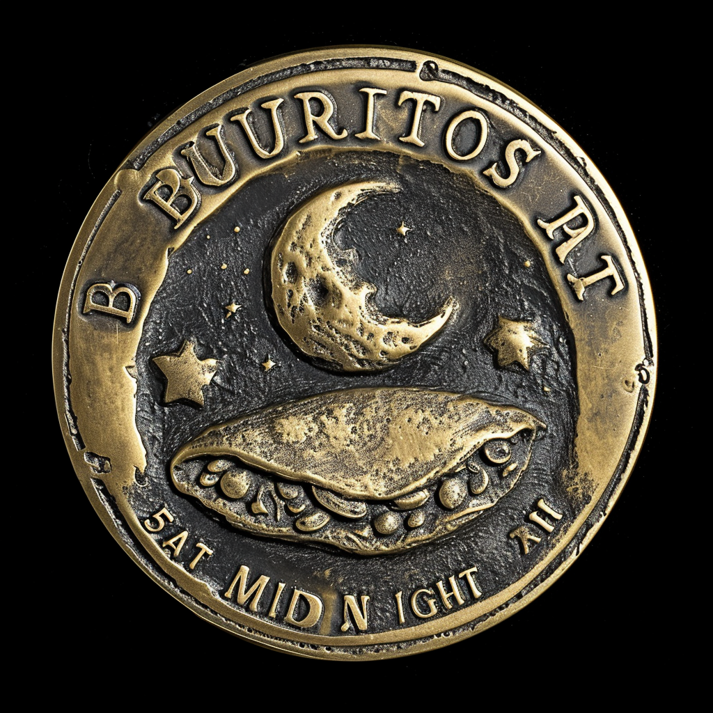 Burrito and Moon Engraving