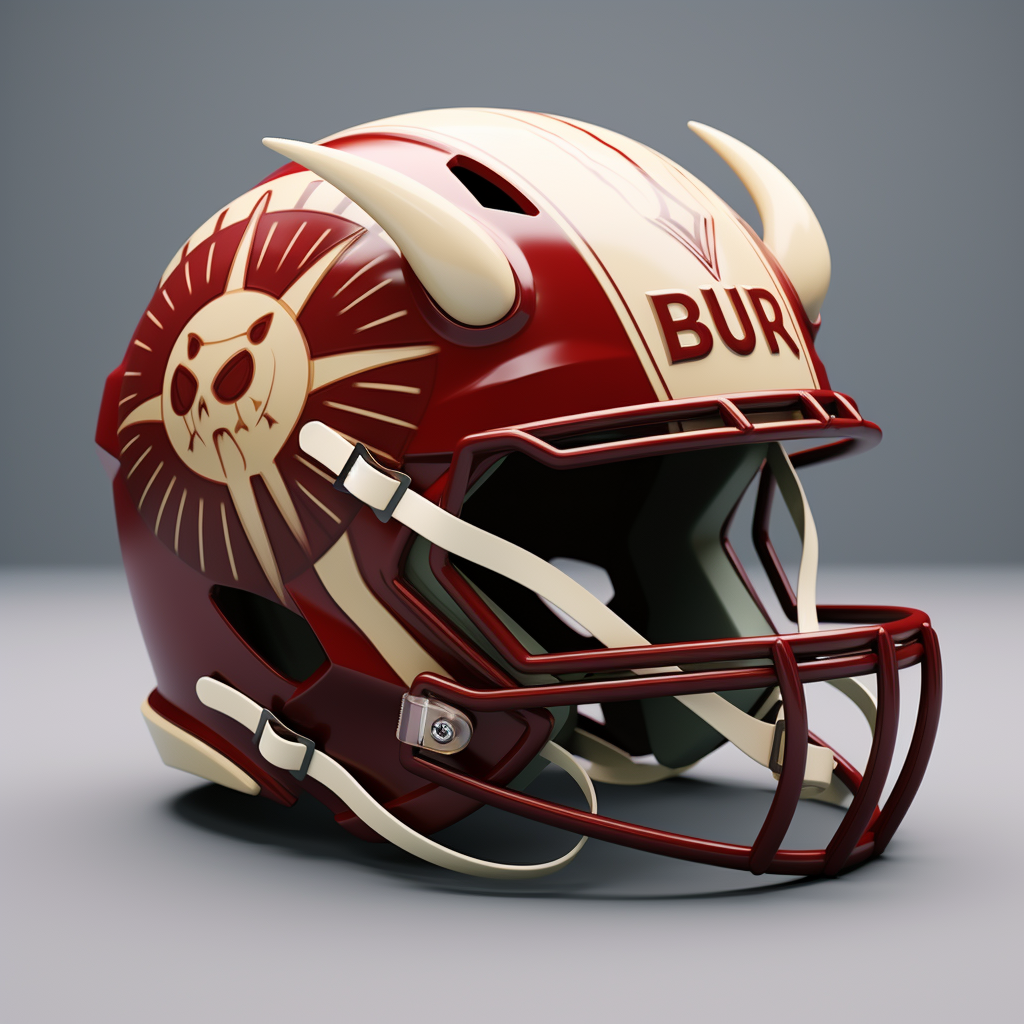 Japanese-inspired Burrow in Laws team helmet