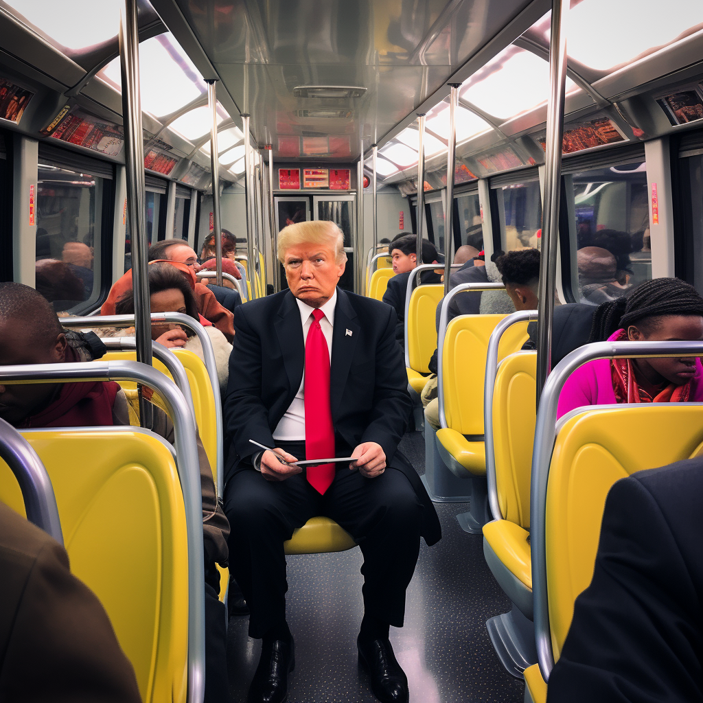 Donald Trump as Passenger on City Bus