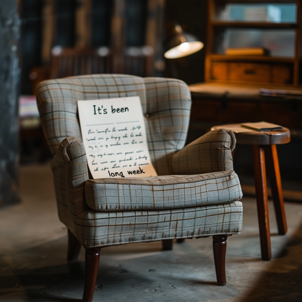 Business letter relaxation chair