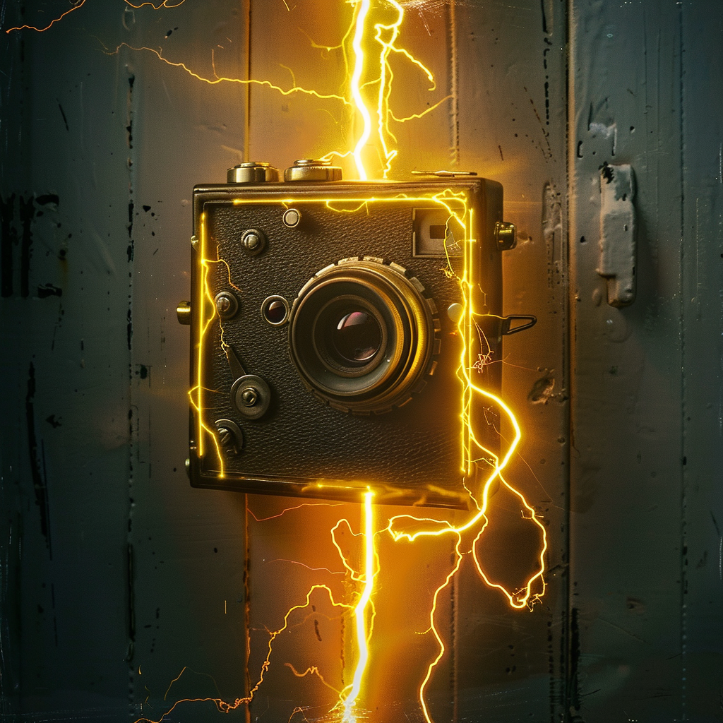 lightning bolt camera logo