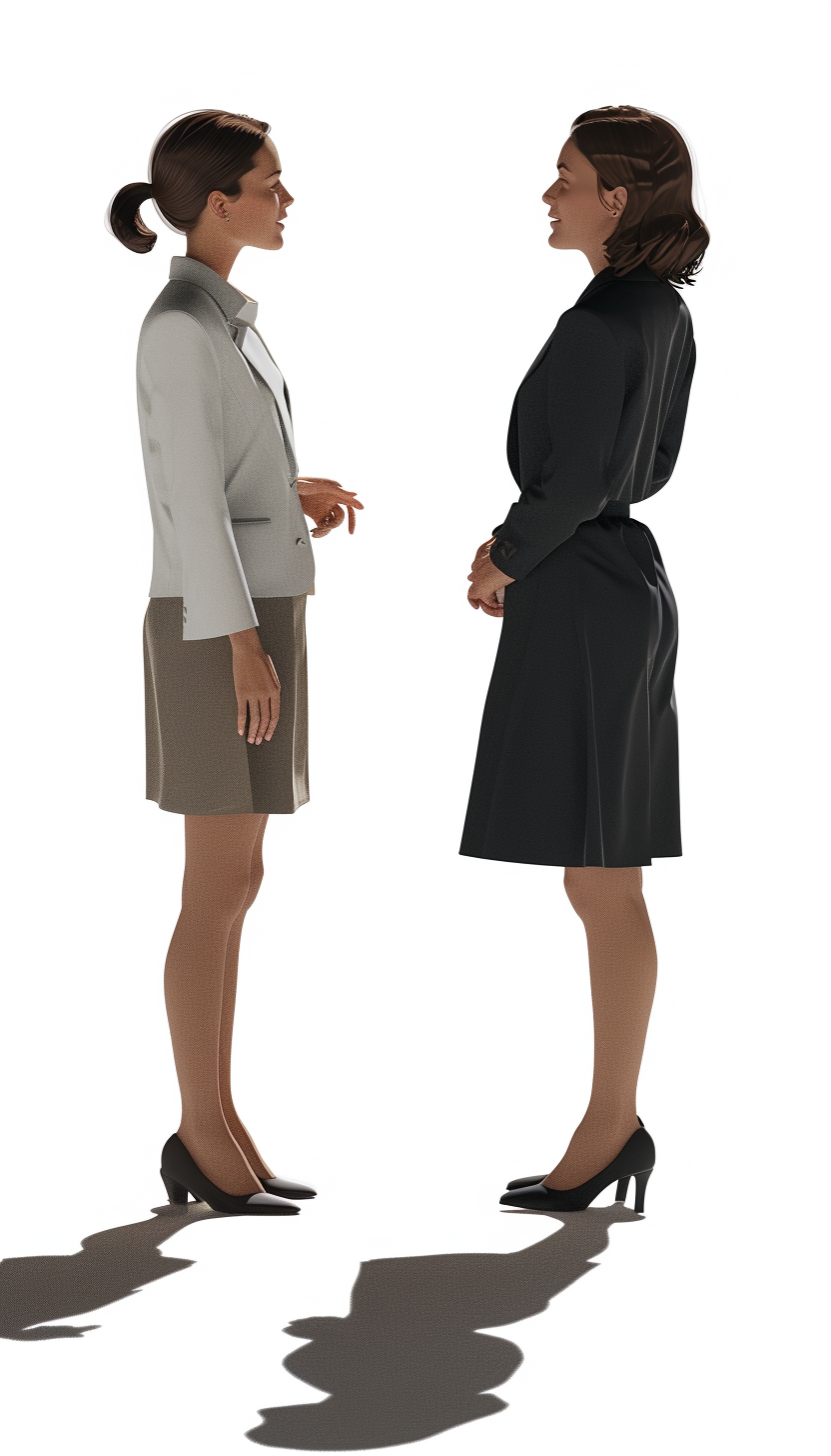 Two Business Women Talking