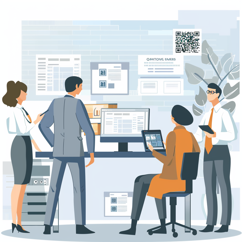 Business Office Discussion Illustration