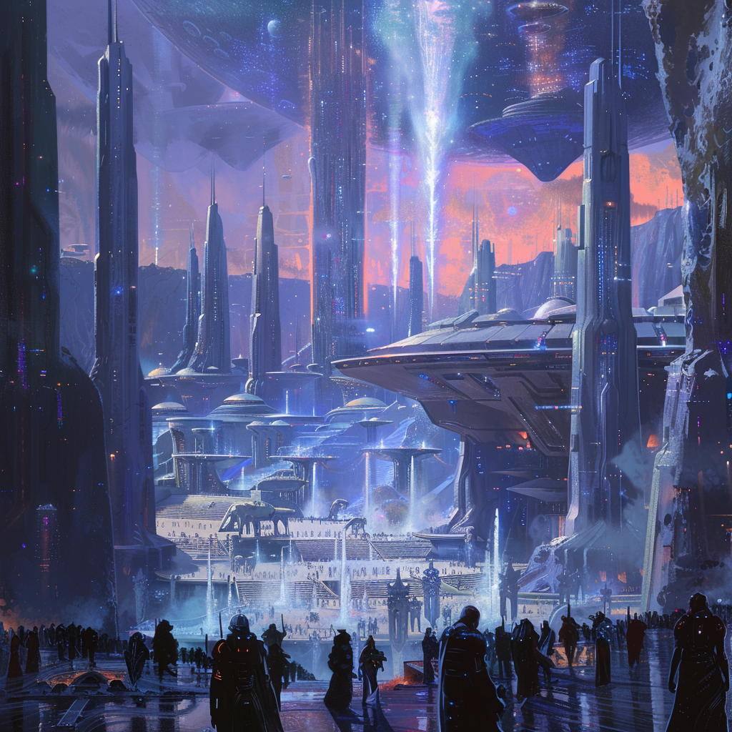 Mass Effect Citadel Oil Painting