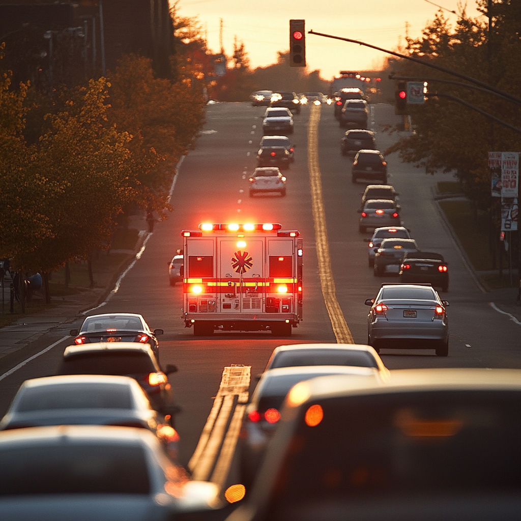 Emergency Vehicle Approaching in Urban Setting