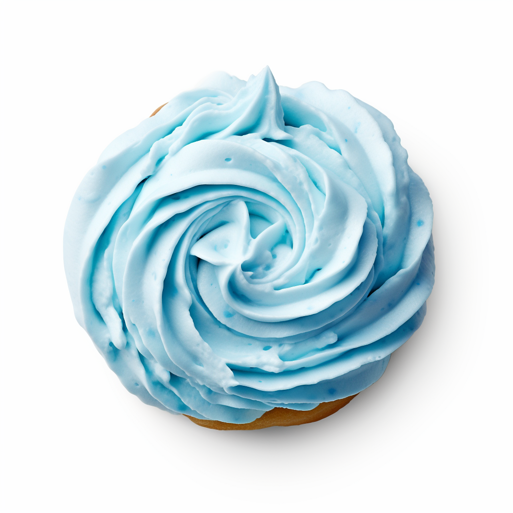 Mouthwatering Buttercream Frosted Cookie with Blue Icing