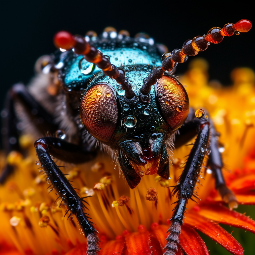 Beautiful butterfly drinking nectar from flower.