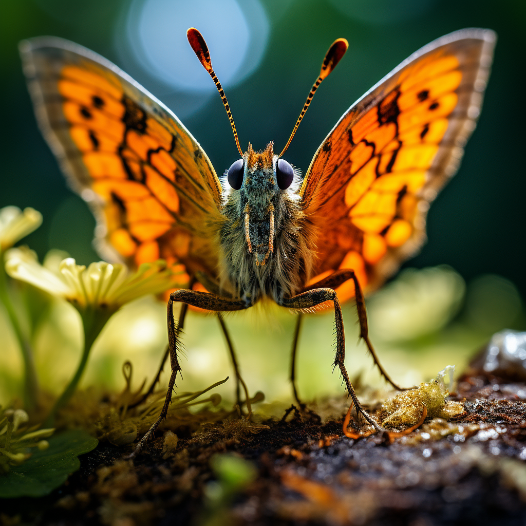 Beautiful macro picture of a butterfly