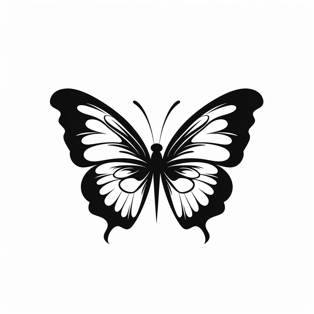 Butterfly Silhouette SVG Clipart