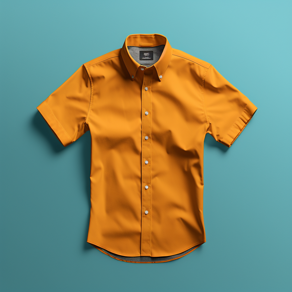 Stylish button-down shirt mockup image