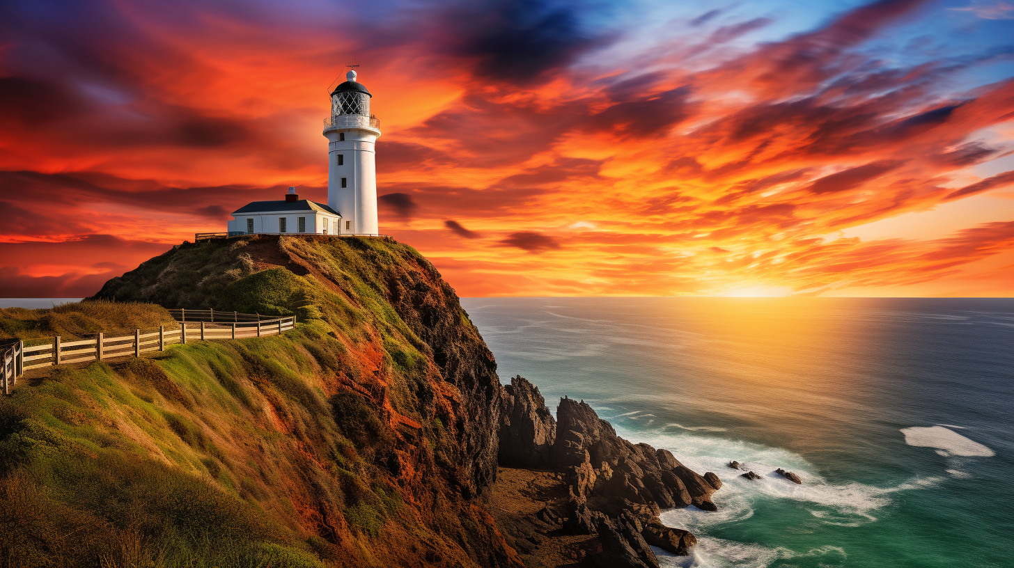 Byron Bay Lighthouse art piece