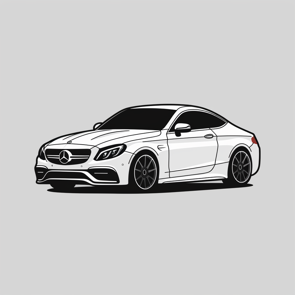 Sleek c63 Car Icon Design