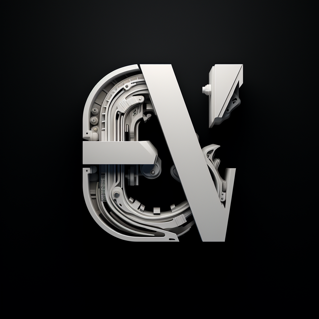 C A V typographical logo in bold style