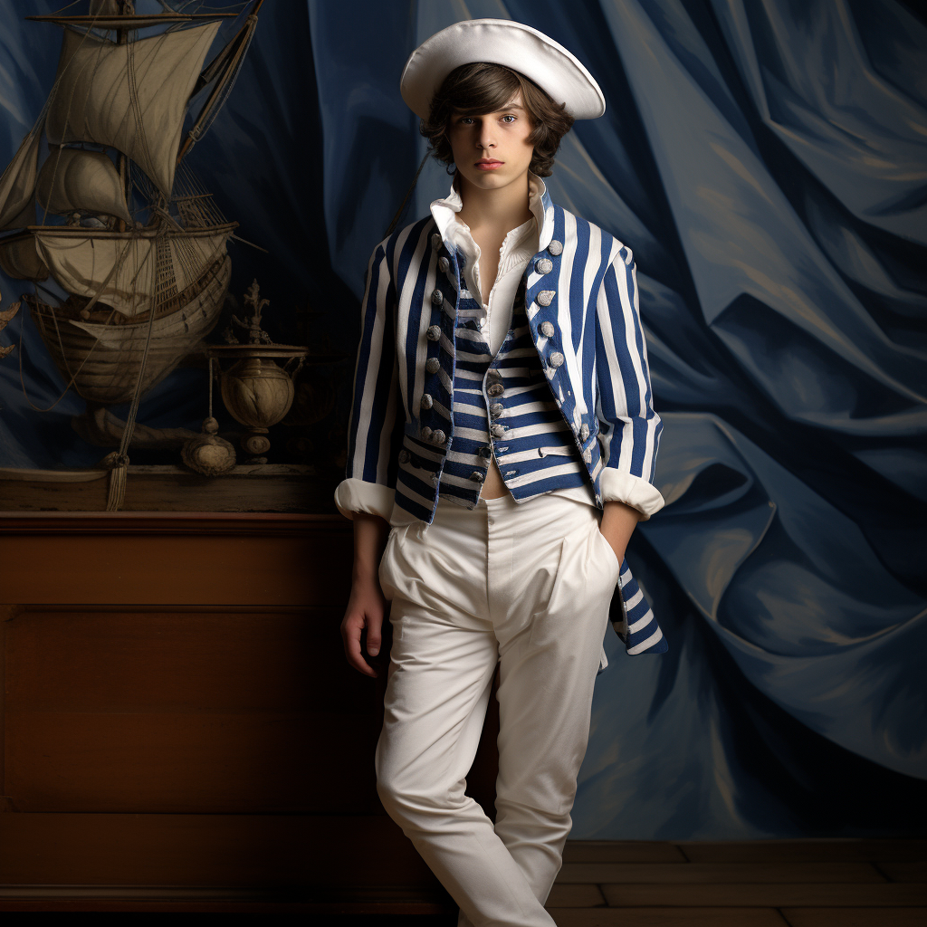 Cabin Boy in Sailor's Clothing