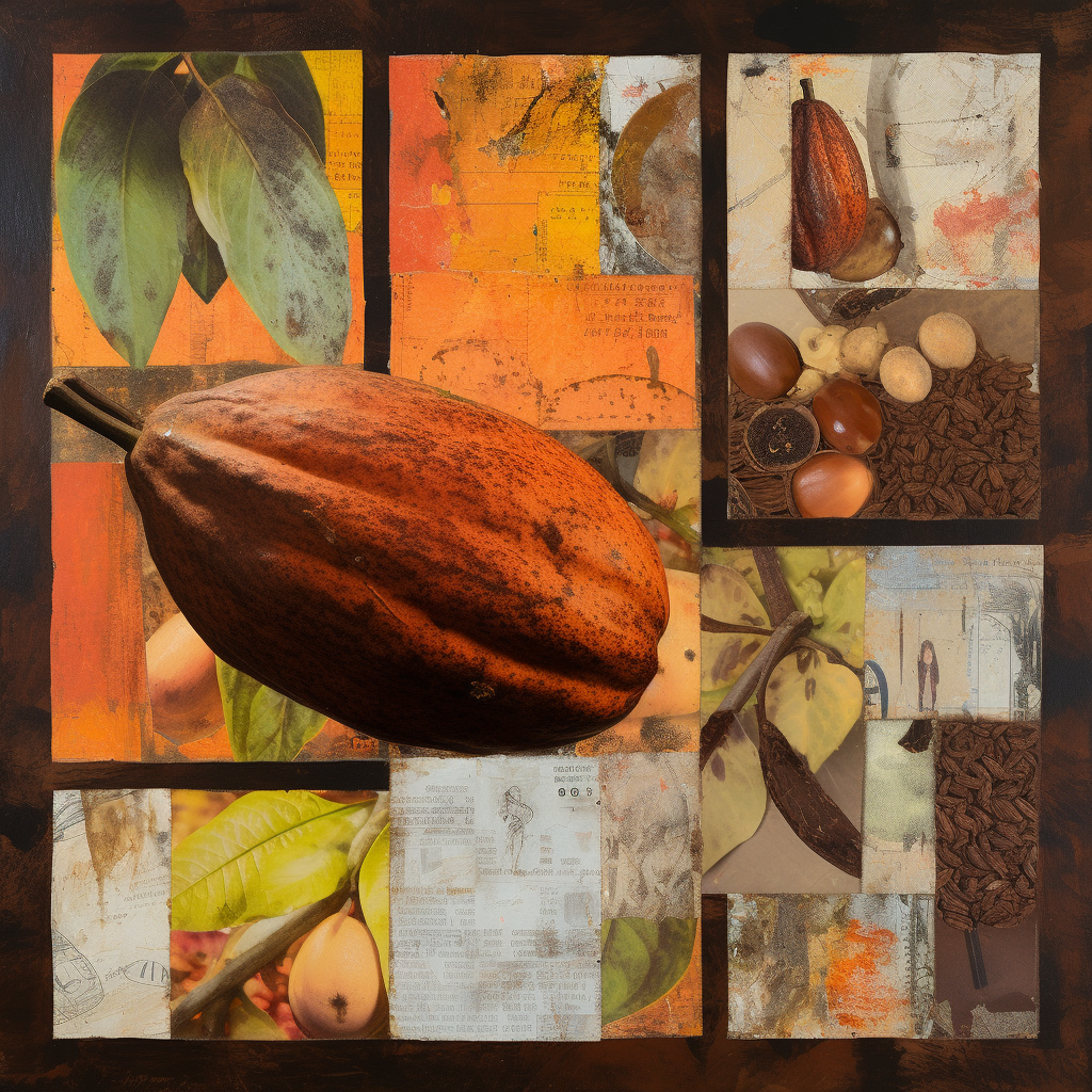 Cacao Fruit Collage Picture