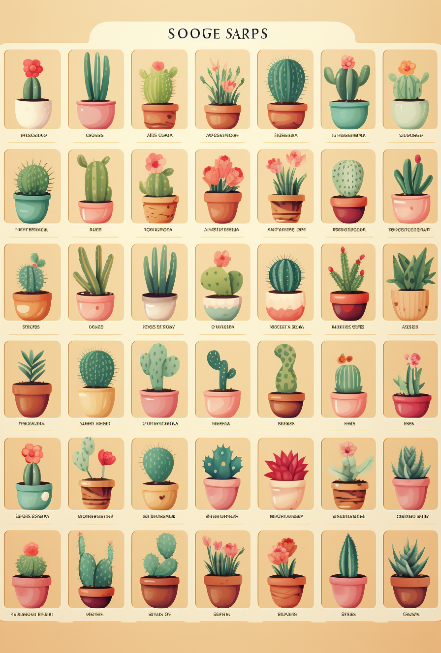 Fun cactus themed bingo sheet