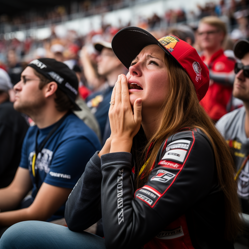 Emotional Cadillac Fan at Le Mans Crying