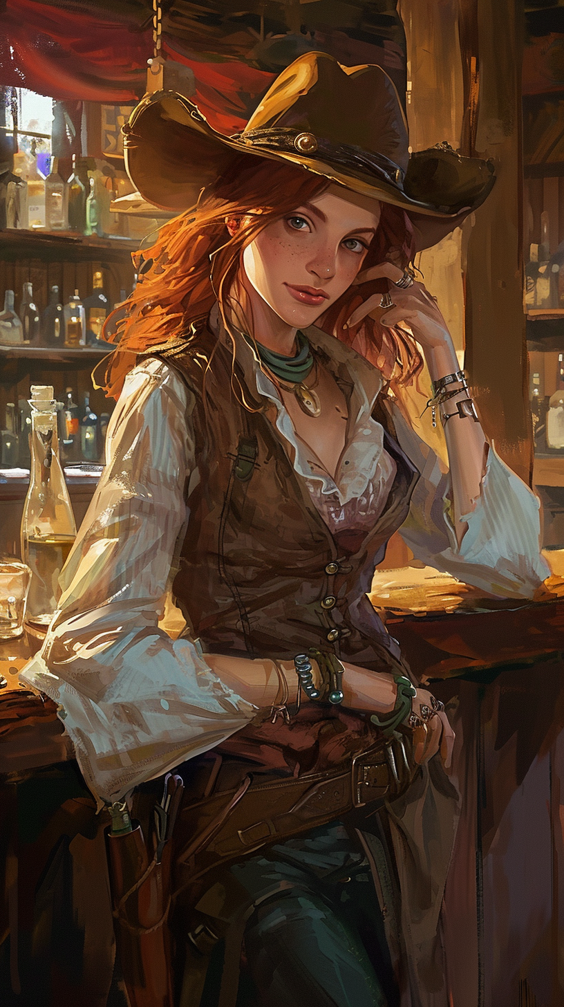 Clever Calamity Kate, the Redheaded Half-Elf Ranger