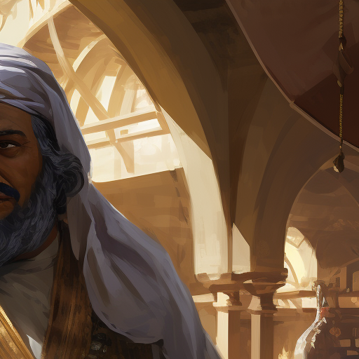 Calashite merchant in Waterdeep market