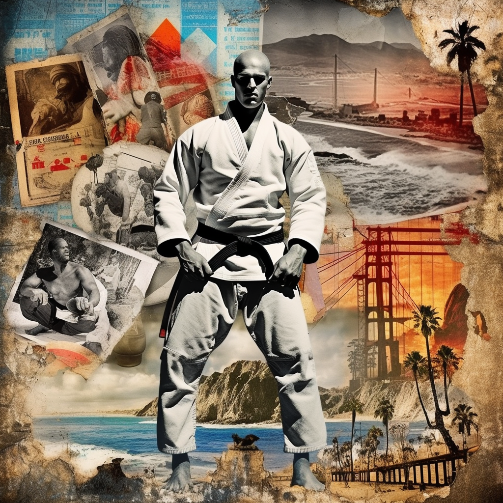 Vintage Cali Gang Jiu Jitsu Collage