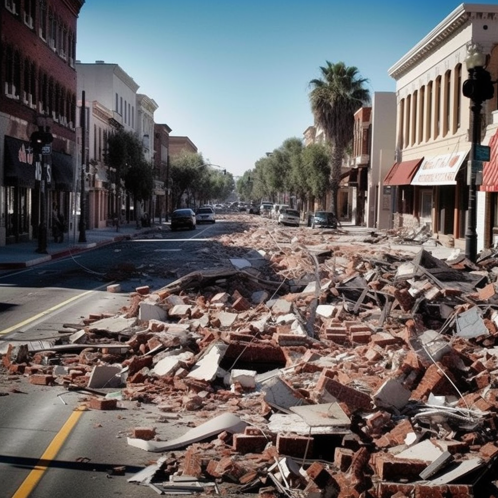 Image of California Earthquake Destruction