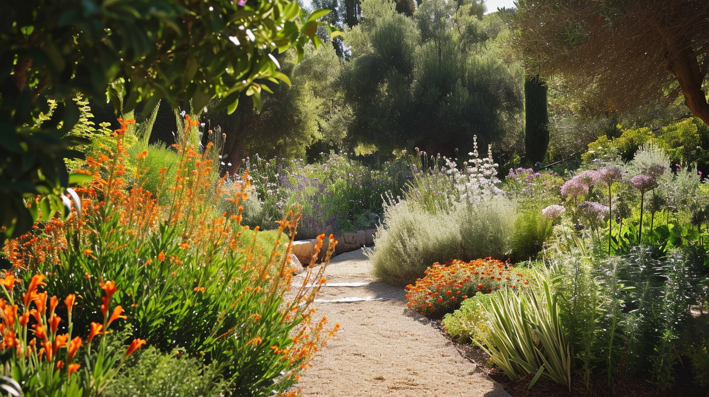 Native plants garden landscape