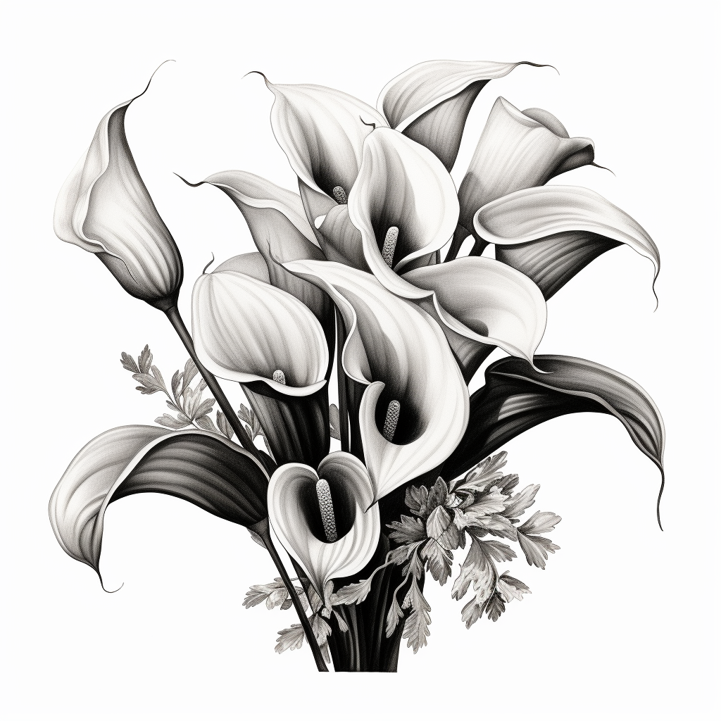 Elegant calla lily bouquet