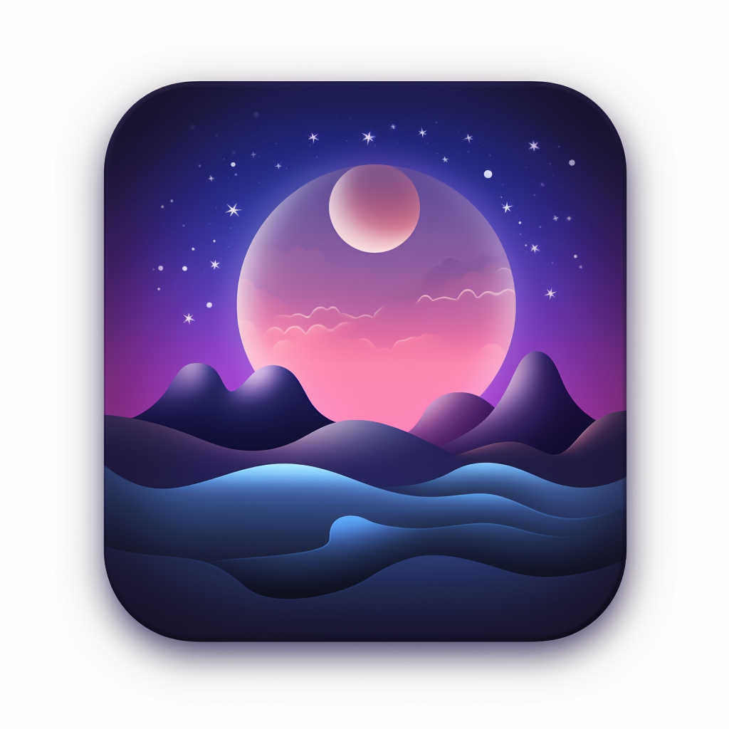 Calm mood icon for app