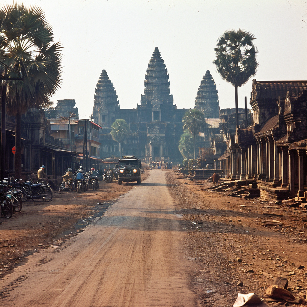 A stunning view of Cambodia's capital city