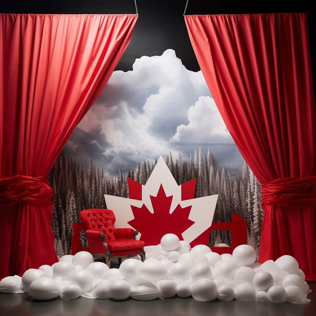 Patriotic Backdrop for Canada Events