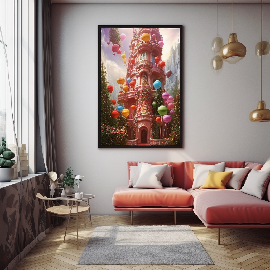 Candy Castle Painting Photo