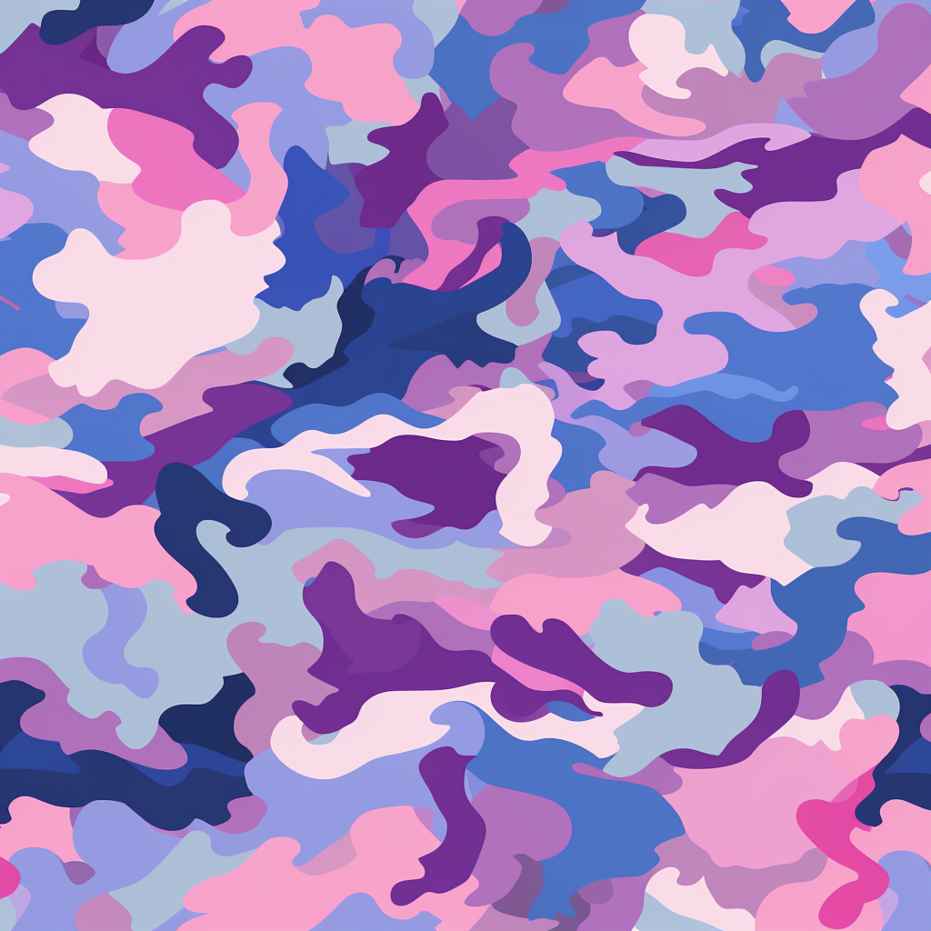 Candy Colored Camo Pattern