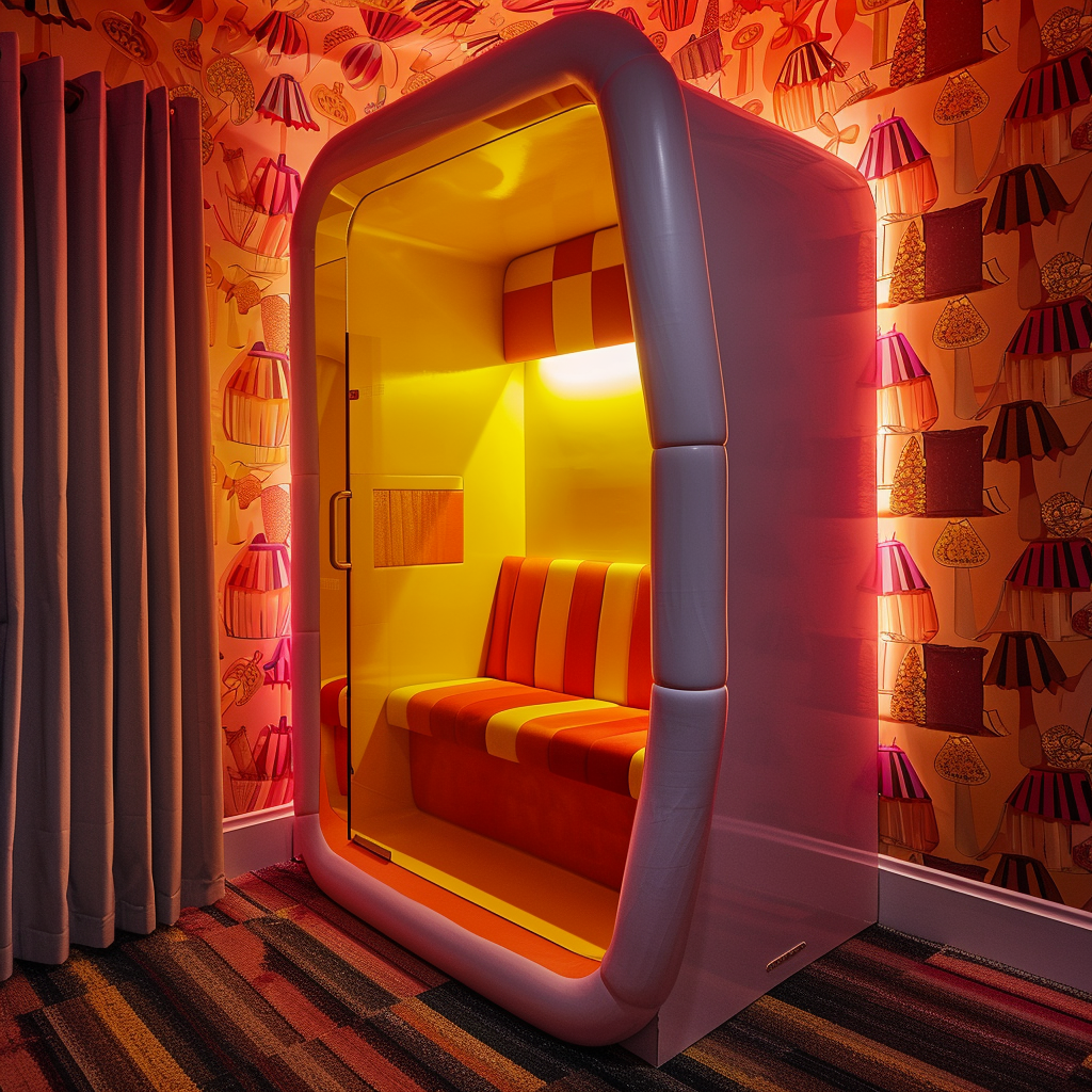 Candy Corn Themed Confessional Booth