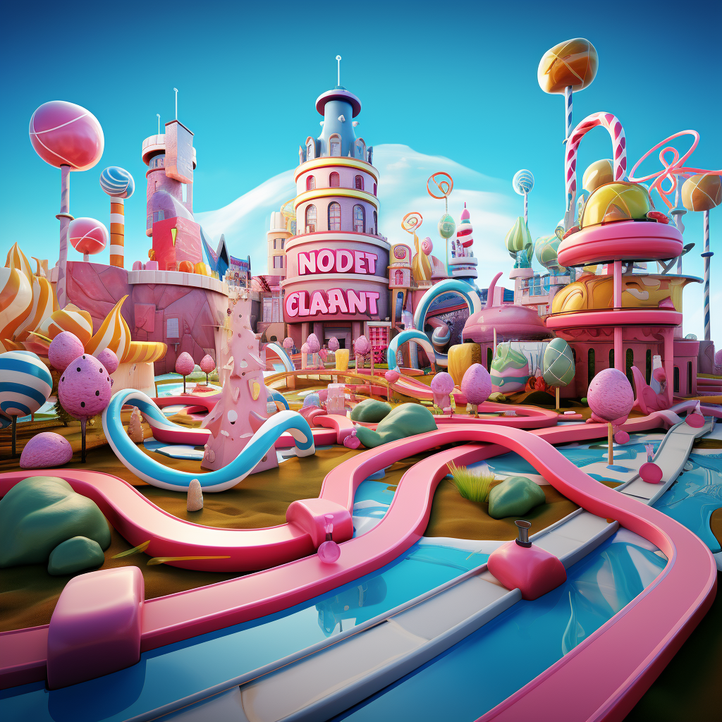 Playful Candy Land Office