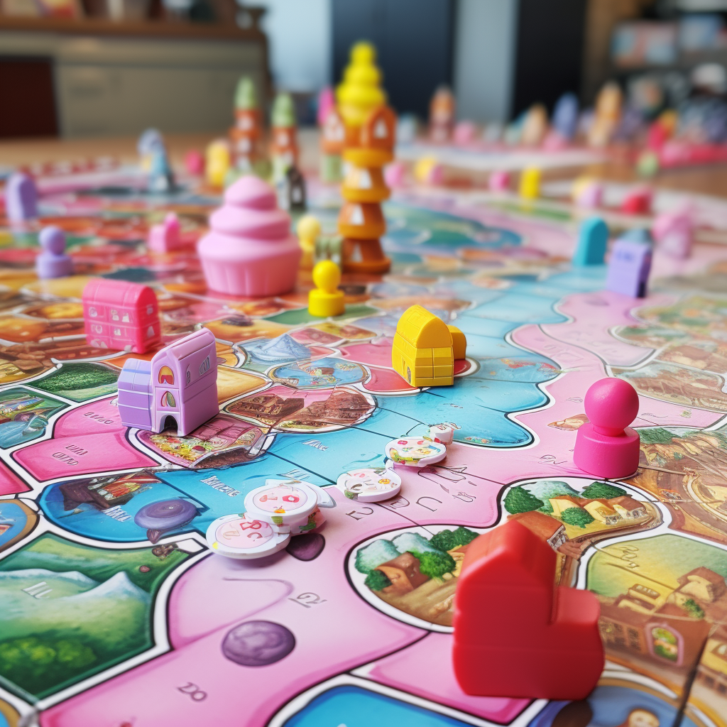 Candy Land game board road adventure