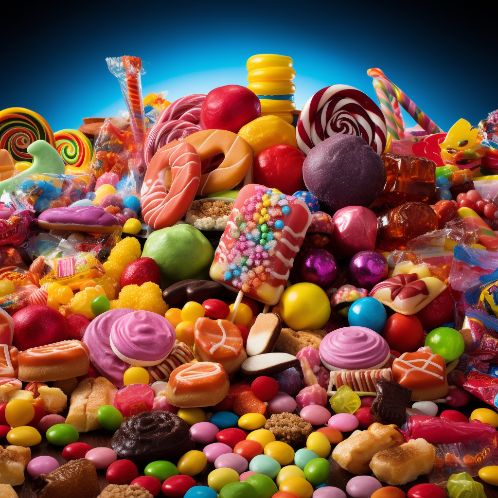 Colorful candy assortment