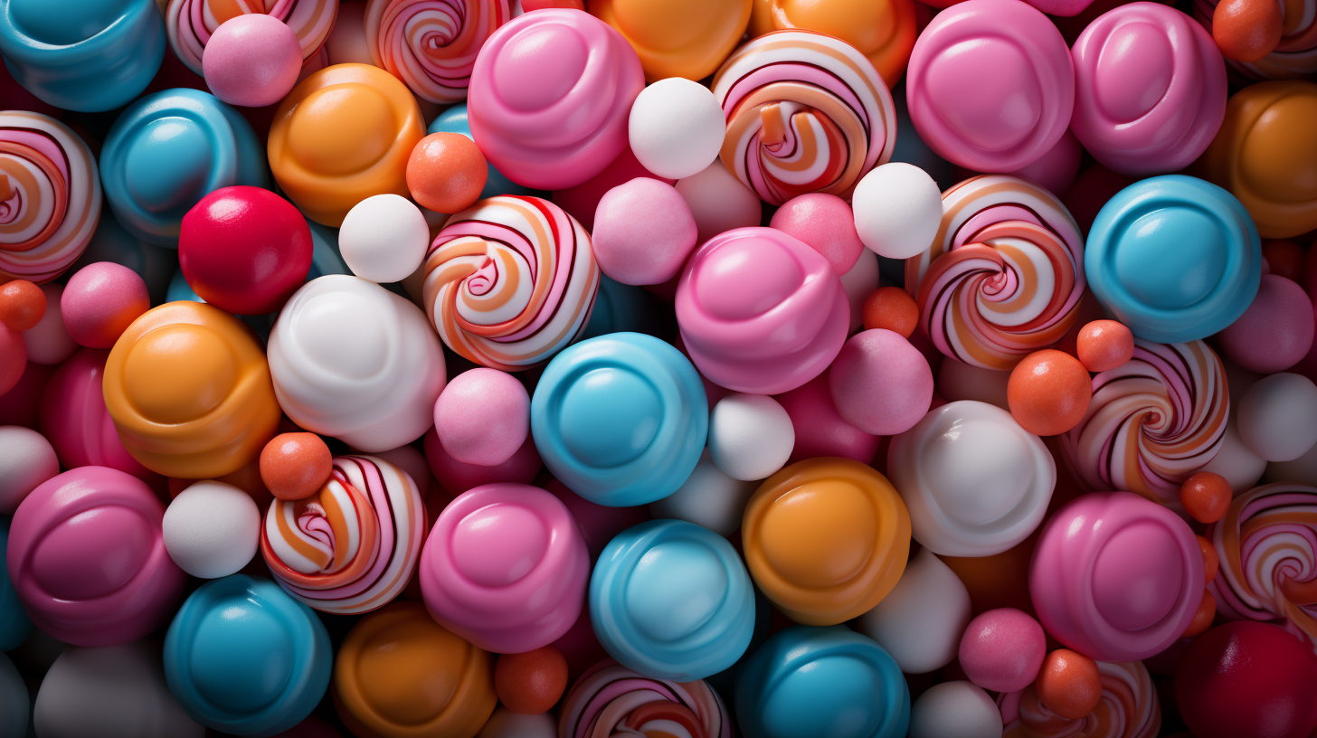 Colorful candy background pattern