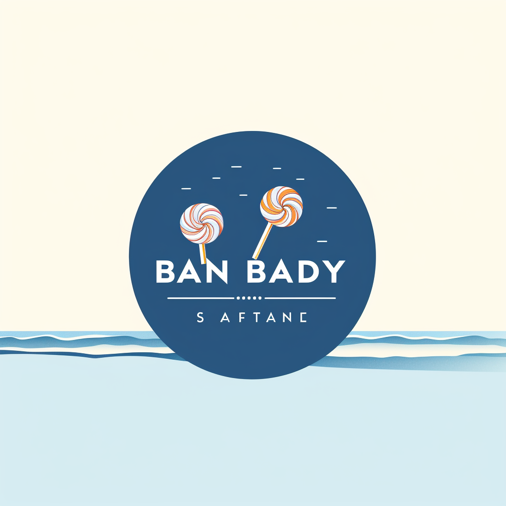 Logo design for candy company at the beach