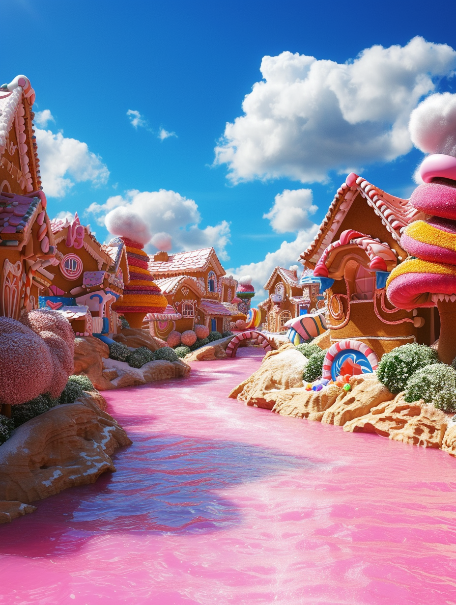 Candyland Pixar style image