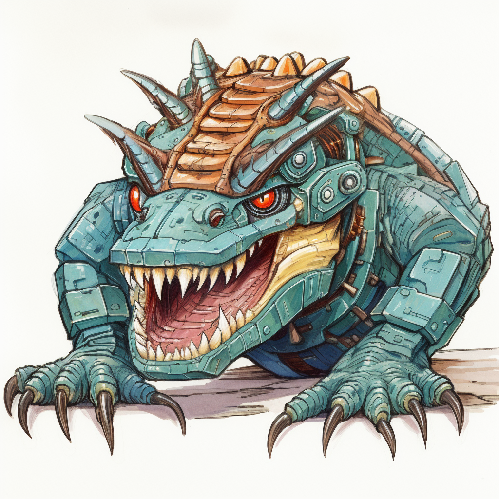 Mighty cannon alligator Yu-Gi-Oh monster