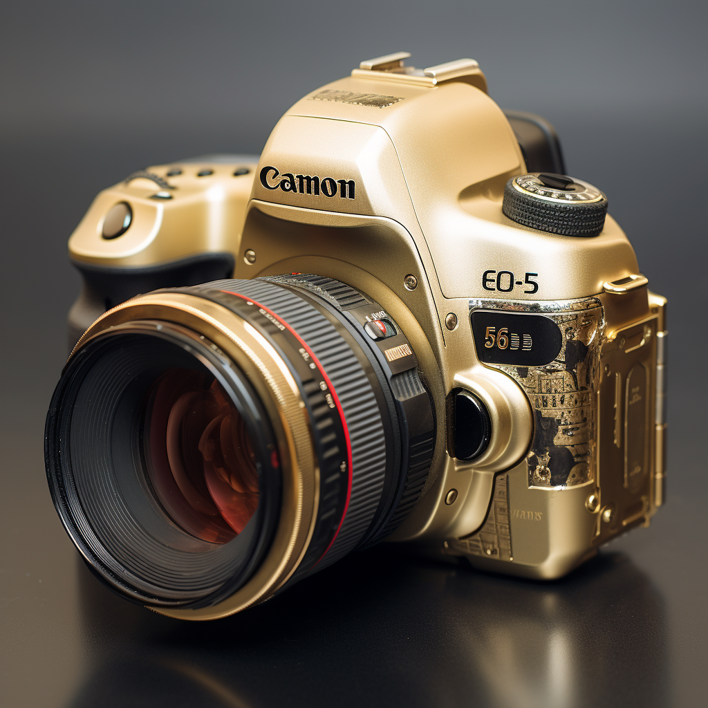 Canon 5D Camera Body with Gold Lens