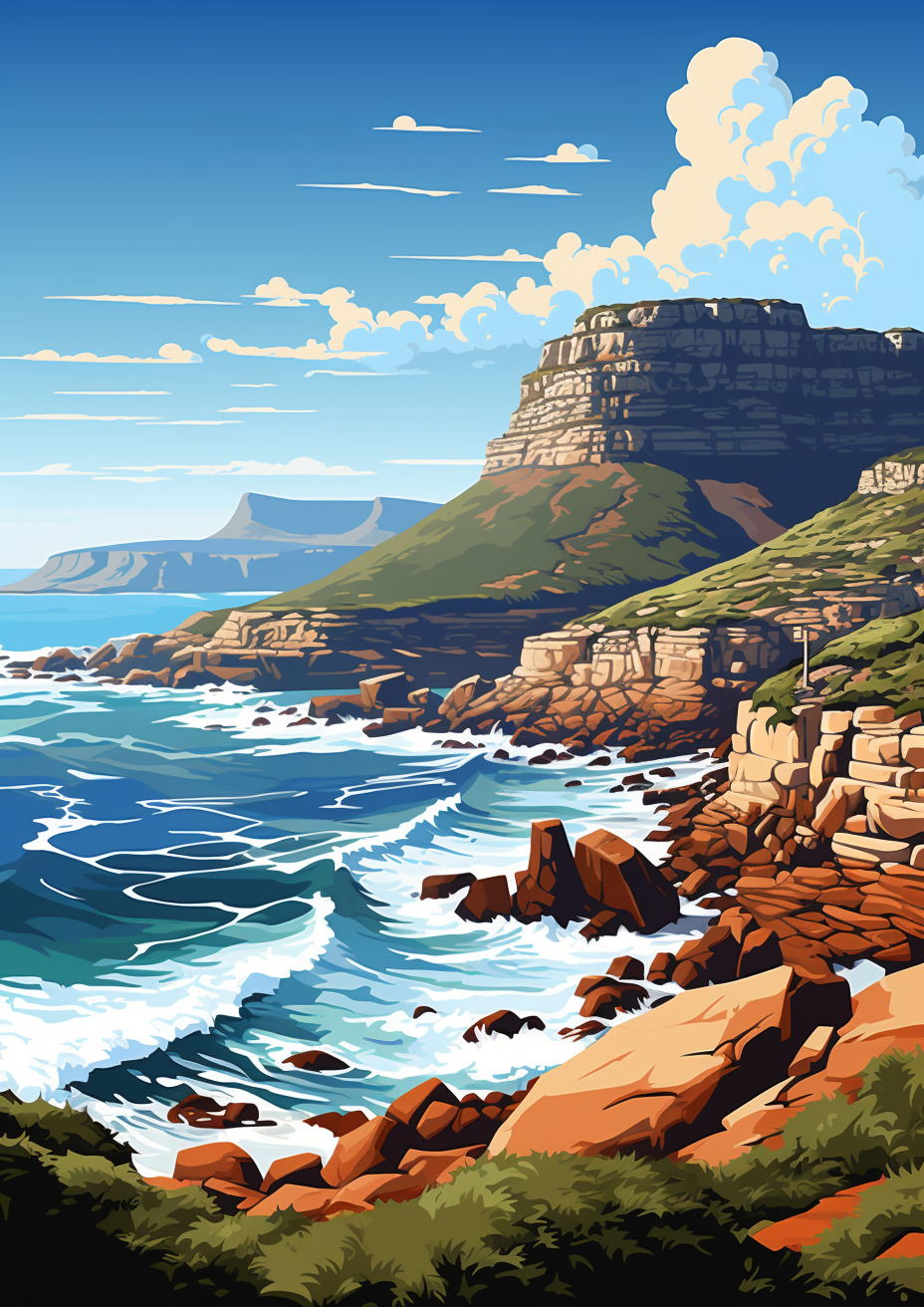 Beautiful view of Cape of Good Hope, South Africa